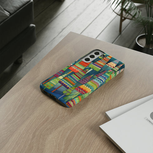 Knitted Christmas Trees - Impact Resistant Phone Case
